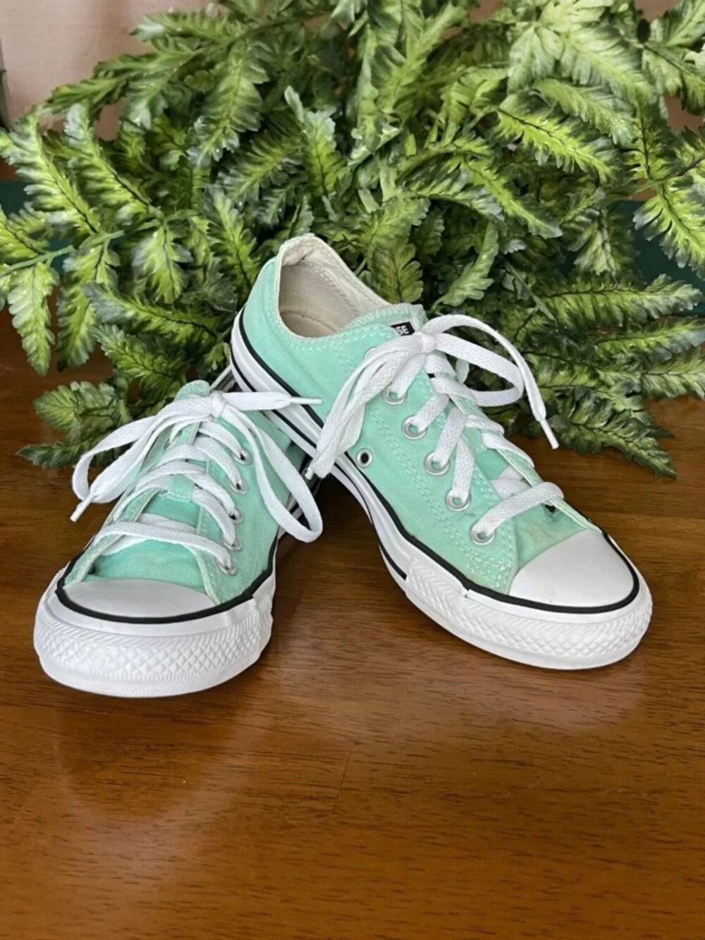 Converse Chuck Taylor All Star Low Top Sneakers Mint Green Womens 5 / Mens 7